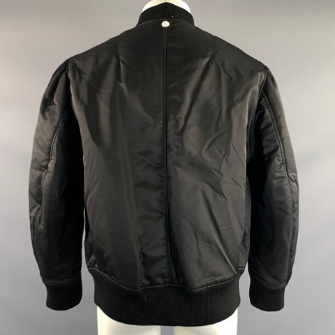 SIMONE ROCHA Size M Black Polyamide Bomber Jacket