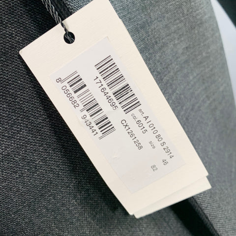 DIRK BIKKEMBERGS Size 36 Grey Black Polyester Wool Peak Lapel Sport Coat