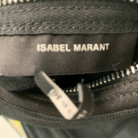 ISABEL MARANT Taille 6 Veste réversible en peau de mouton en cuir noir