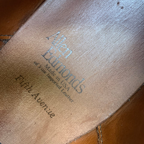 ALLEN EDMONDS Size 11.5 Brown Leather Oxford Lace Up Shoes
