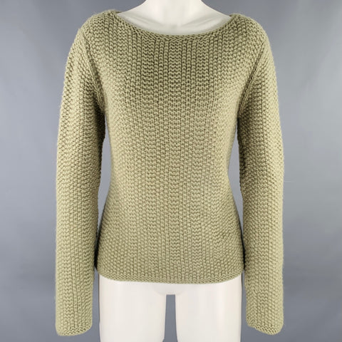 TSE Size M Sage Green Chunky Knit Pullover