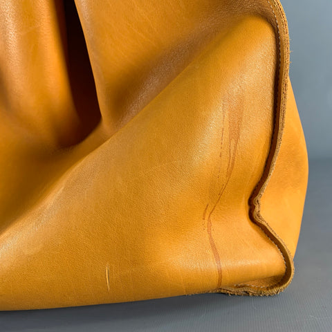 CELINE Fall 2017 Cabas Phantom Yellow Mustard Leather Oversized Tote Handbag