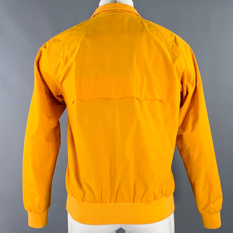 BARACUTA Size 40 Yellow Cotton Blend Bomber Jacket