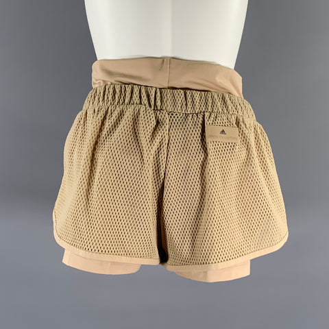 STELLA McCARTNEY Size XS Tan Nylon Spandex Runner Shorts