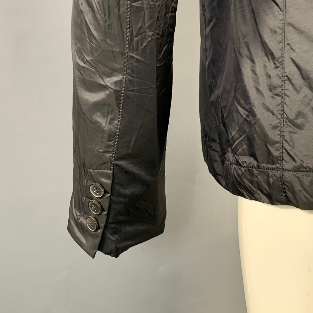 HAIDER ACKERMANN Size M Black Red Checkered Notch Lapel Sport Coat