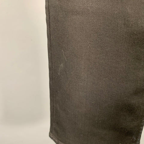 J.BRAND Size 32 -Kane- Black Cotton Blend 5 Pocket Slim Straight Jeans
