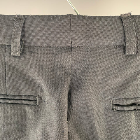 DRIES VAN NOTEN Size 32 Navy Wool Flat Front Dress Pants