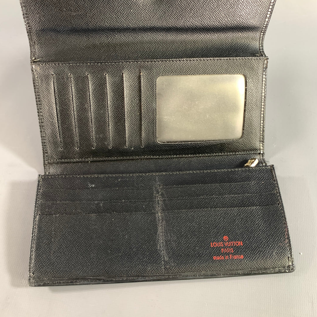 LOUIS VUITTON Black Epi Leather Wallet