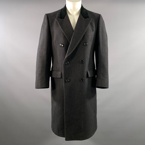 BURTON Size M Grey Black Stripe Peacoat Coat