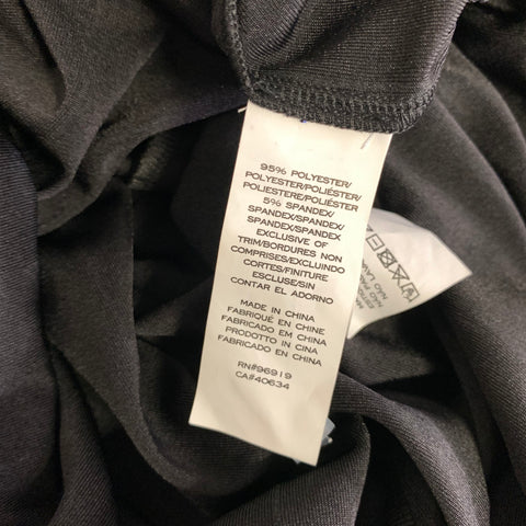 MARC JACOBS Size M Black Multi Color Polyester Stripe Mid-Calf Cocktail Dress