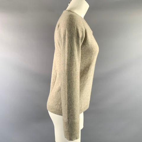 KIMINORI MORISHITA Size M Grey Cashmere Knit Crew Neck Pullover Womens