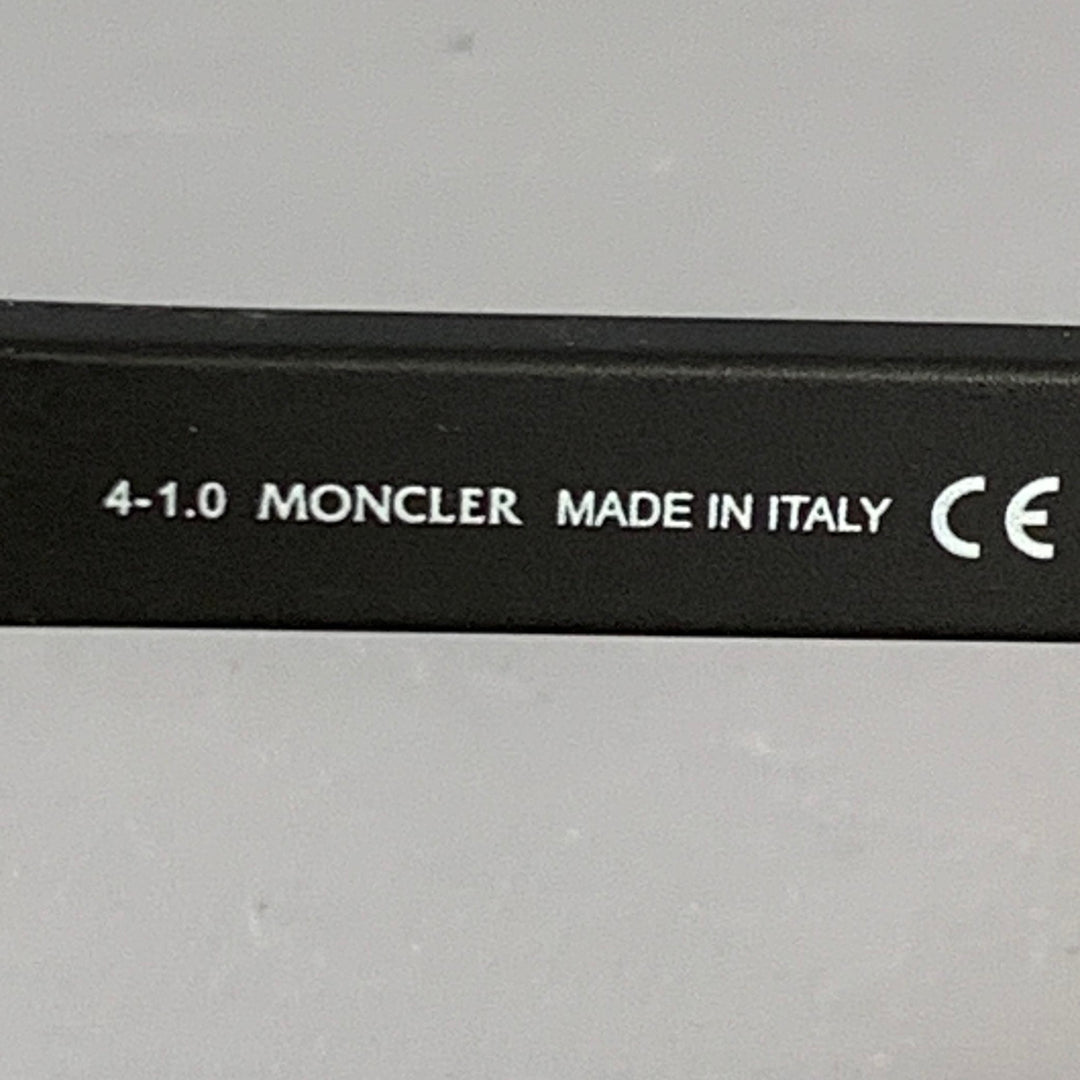 MONCLER Black Acetate Square Mirrored Sunglasses