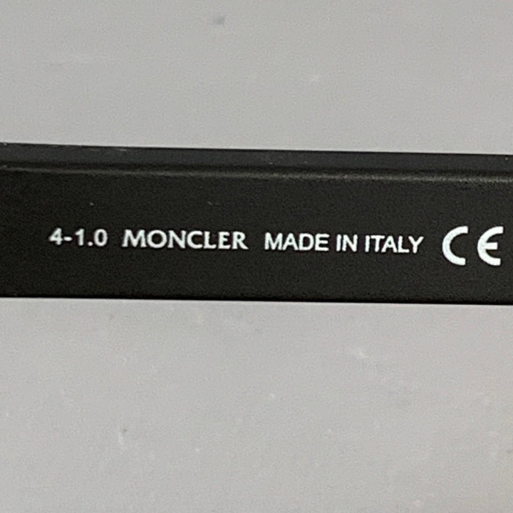 MONCLER Black Acetate Square Mirrored Sunglasses