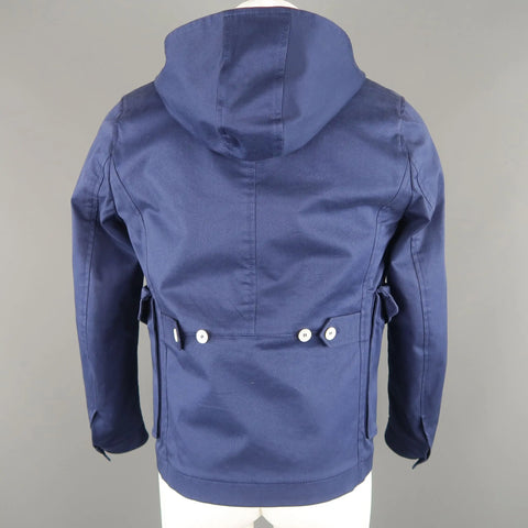 DSQUARED2 36 Navy Hooded Jacket Vest DSQUARED2