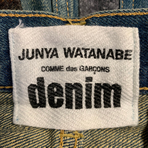 JUNYA WATANABE Size XS Blue Multi Color Denim Patchwork Selvedge Jeans