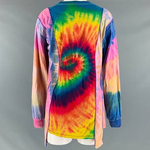 NEEDLES Size S Multi-Color Cotton Tie Dye Long Sleeve Casual Top