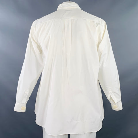 COMME des GARCONS HOMME PLUS Size XXL White One Pocket Button Up Long Sleeve Shirt