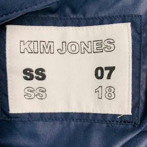 KIM JONES GU Size S Navy Polyester Drawstring Coat