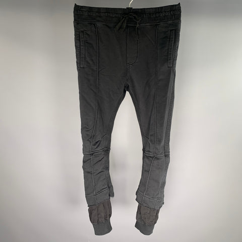 HAIDER ACKERMANN Size S Black Cotton Blend Joggers Casual Pants