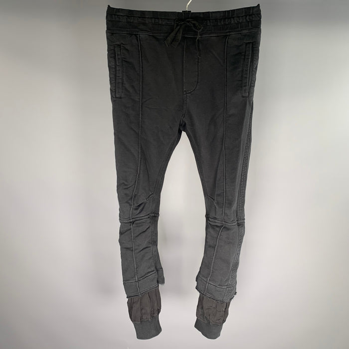 HAIDER ACKERMANN Size S Black Cotton Blend Joggers Casual Pants