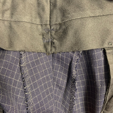 POLO by RALPH LAUREN Size L Regular Navy Grey Checkered Notch Lapel Suit