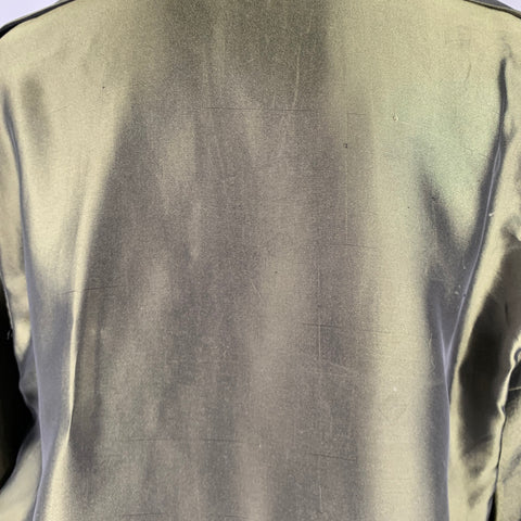 HAIDER ACKERMANN Size 8 Olive Green Rayon Jacket