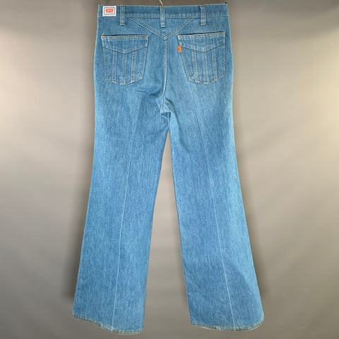 LEVI'S Orange Tab Size 32 Blue Wide Leg Jeans