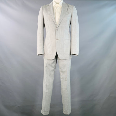 SUITSUPPLY Size 42 Heather Grey Wool Notch Lapel Suit