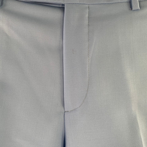 PAUL SMITH Size 32 Blue Wool Mohair Zip Fly Dress Pants