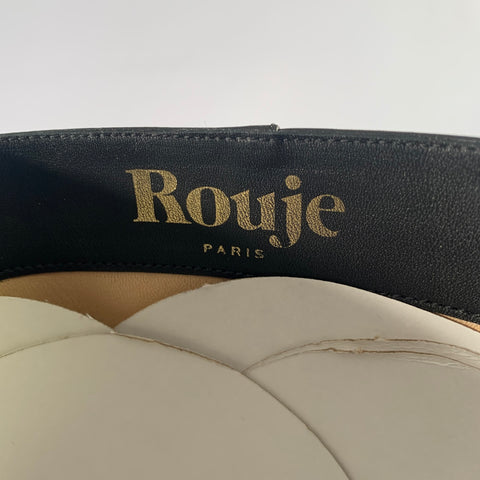 ROUJE Size 7 Black Leather Pull On Boots