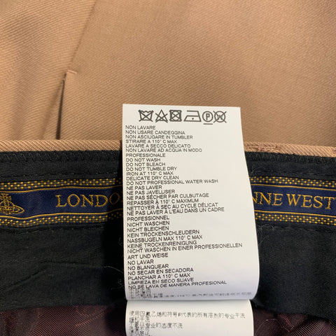 VIVIENNE WESTWOOD Size 34 Brown Wool Dress Dress Pants