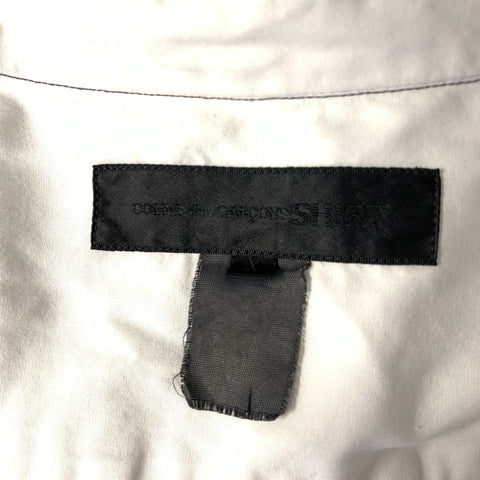 COMME des GARCONS SHIRT Size XL White Grey Black Checkered Long Sleeve Shirt