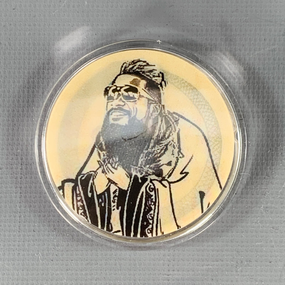 DIET BUTCHER Black Yellow Acetate Lenticular Alexander Otsuka Ouroboros Pin