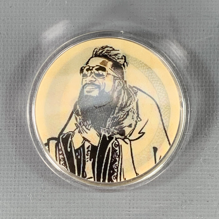 DIET BUTCHER Black Yellow Acetate Lenticular Alexander Otsuka Ouroboros Pin