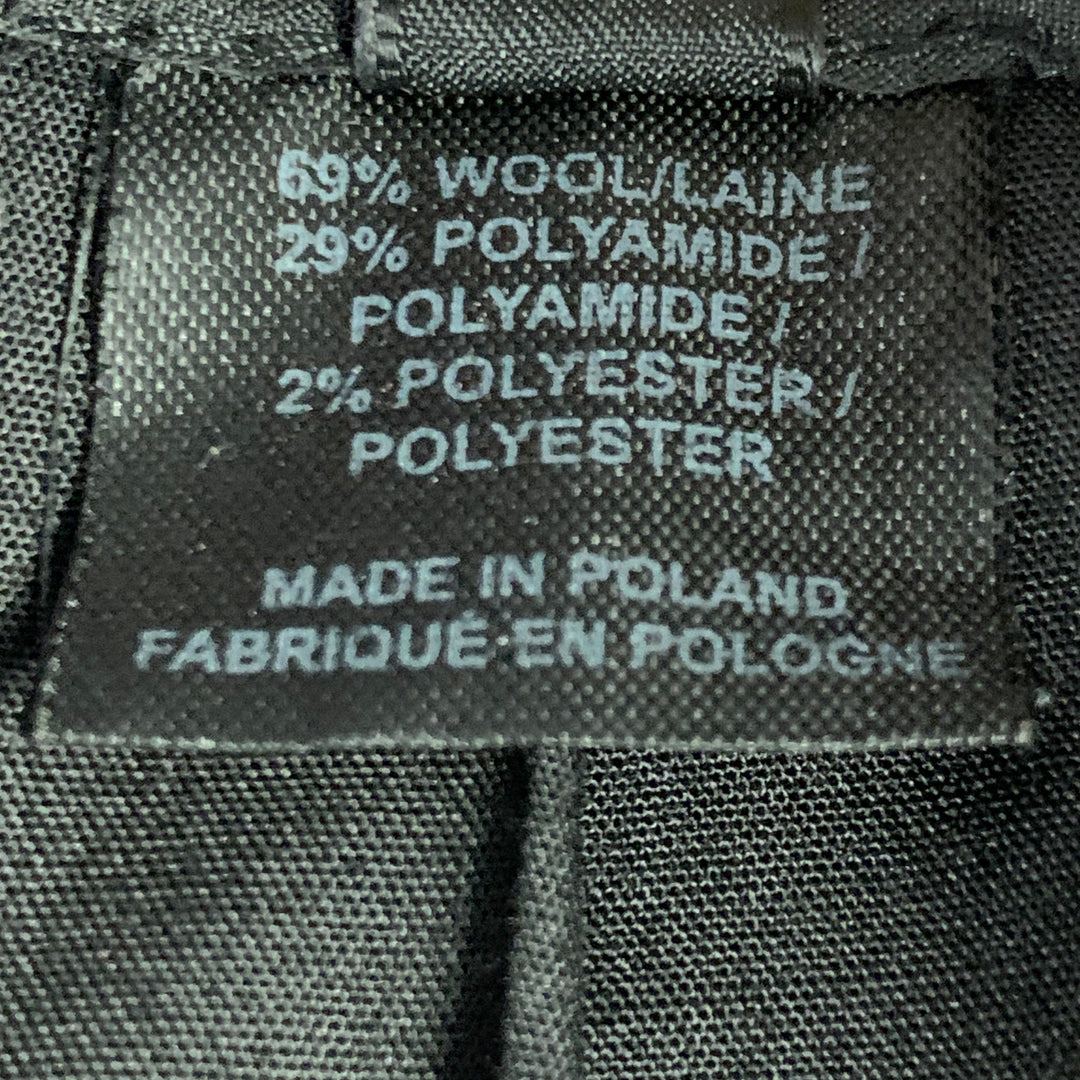 MARC by MARC JACOBS Size M Red Black Wool Blend Plaid Double Breasted Coat