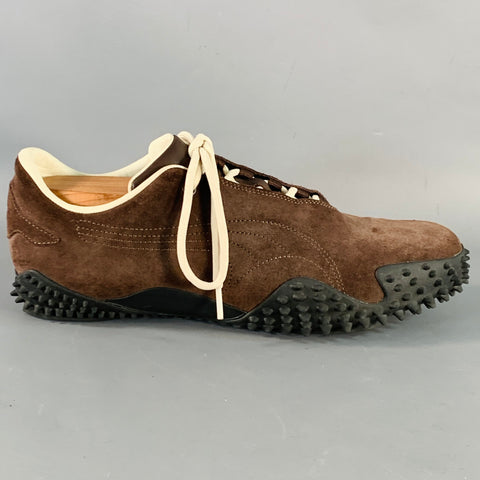 JJJJOUND x PUMA Size 11.5 Mostro Brown Black Suede Low Top Sneakers