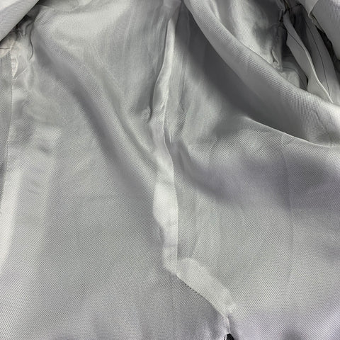 EMPORIO ARMANI Taille 36 Costume à revers en laine et soie unie gris