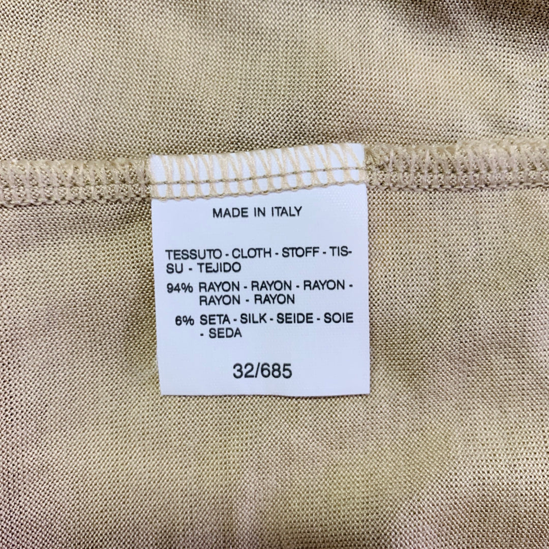 MAX MARA Size S Beige Rayon Silk Wrap Cardigan