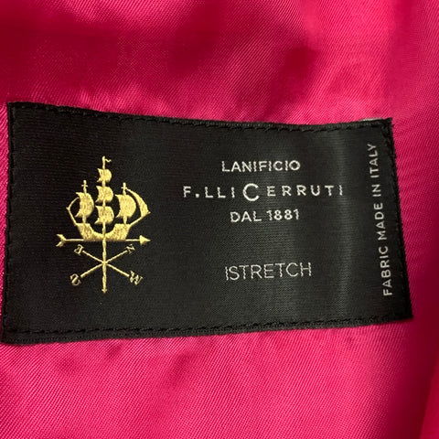 PAUL SMITH Size 36 Pink Fuchsia Wool Blend Peak Lapel Sport Coat
