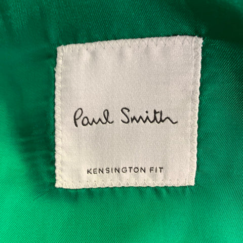 PAUL SMITH Size 42 Teal Wool Notch Lapel Sport Coat