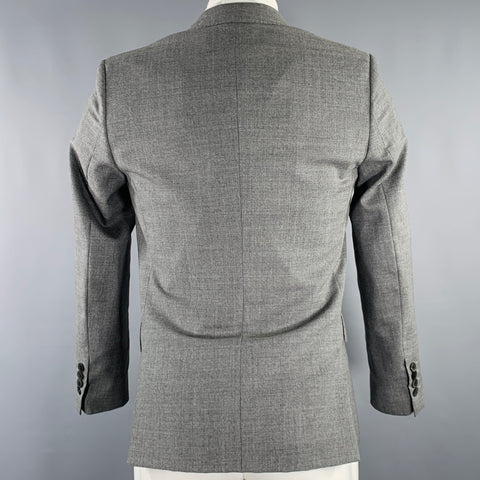 AMI Size 38 Grey Single Breasted Sport Coat