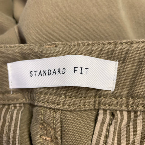 BILLY REID Size 29 Green Olive Cotton Flat Front Casual Pants