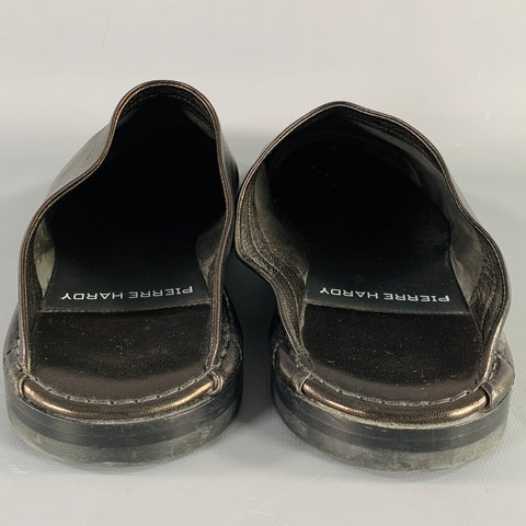 Mocassins à enfiler en cuir noir PIERRE HARDY Taille 45