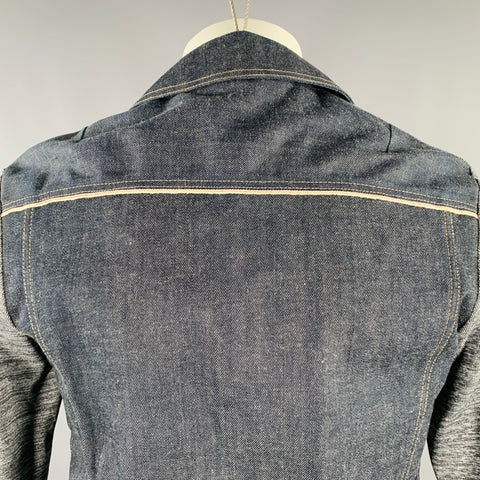 ANTONIO MARRAS Size XS Blue Multi Color Selvedge Denim Jacket