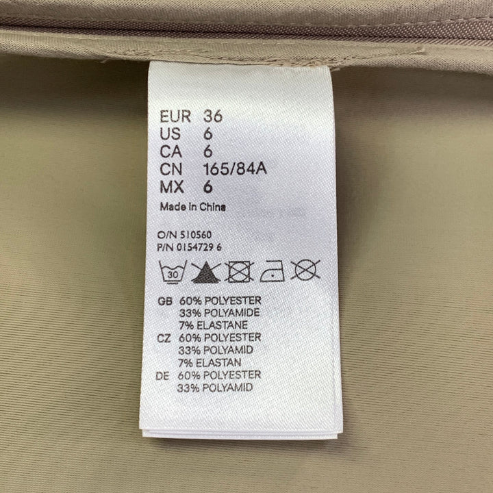 MAISON MARGIELA x H&M Size 6 Beige Polyester Blend Cutout Jacket Blazer
