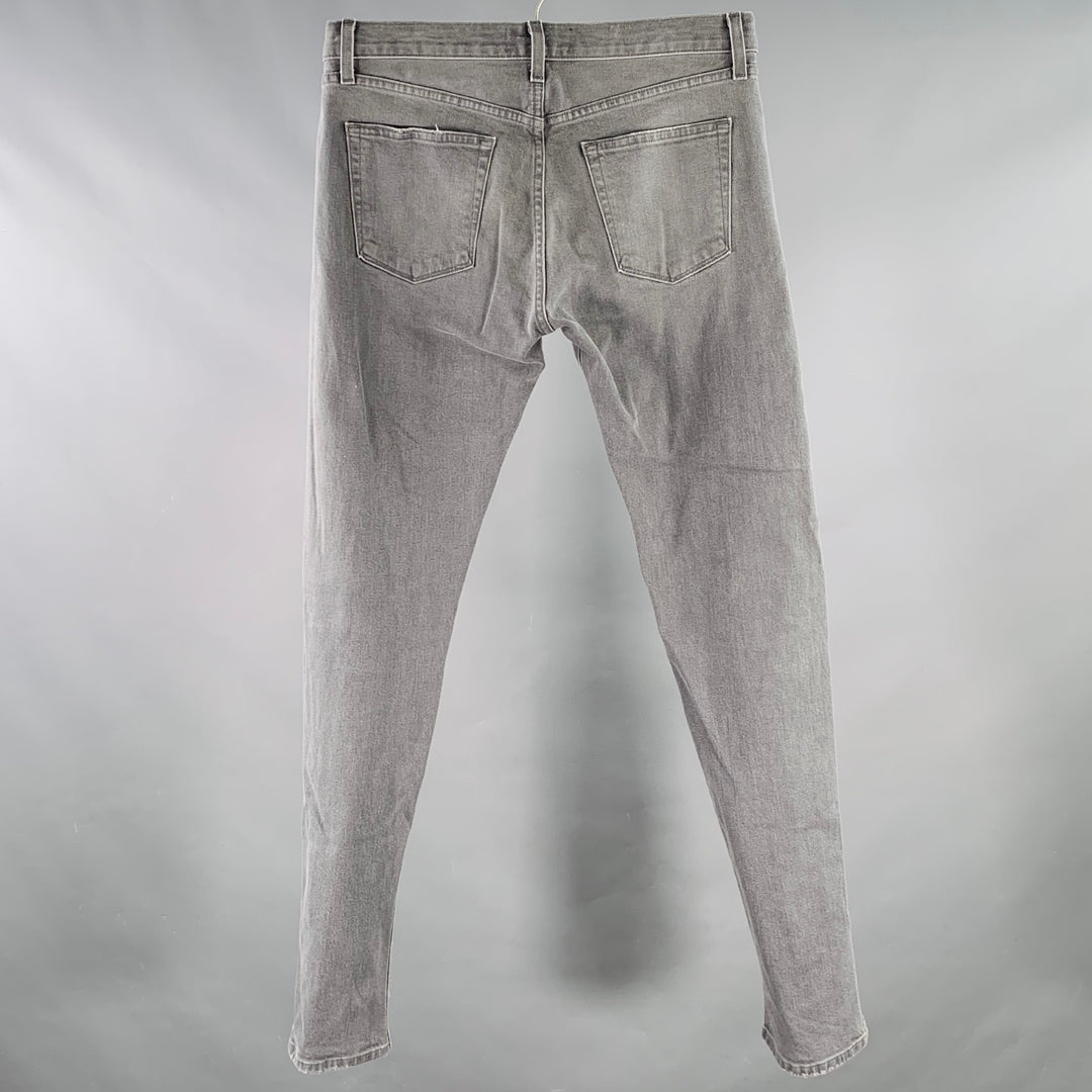 J.BRAND Size 31 Tyler Grey Cotton Blend Selvedge Denim Slim Tapered Jeans