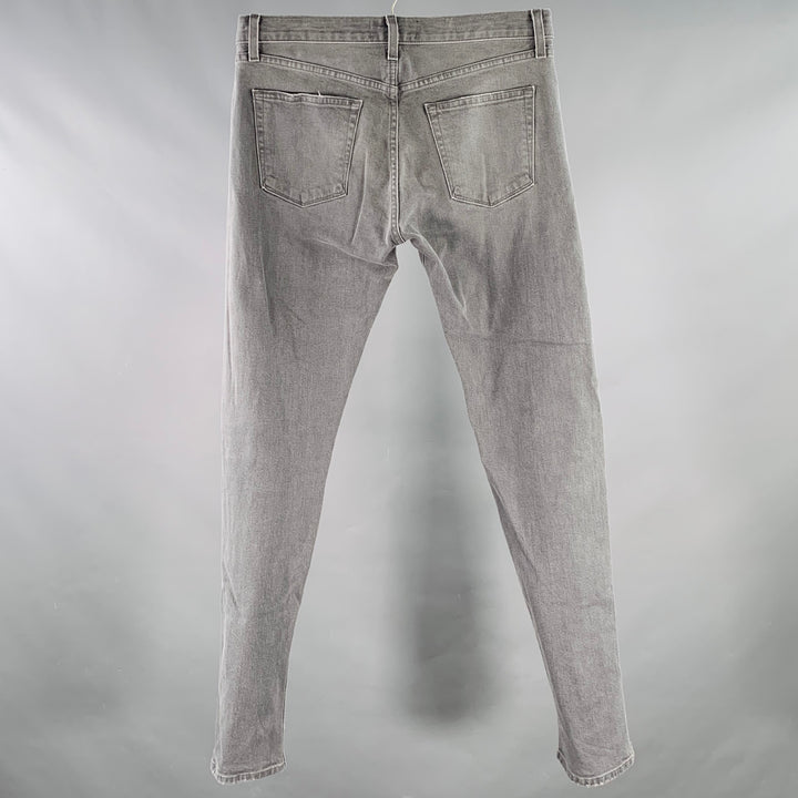 J.BRAND Size 31 Tyler Grey Cotton Blend Selvedge Denim Slim Tapered Jeans
