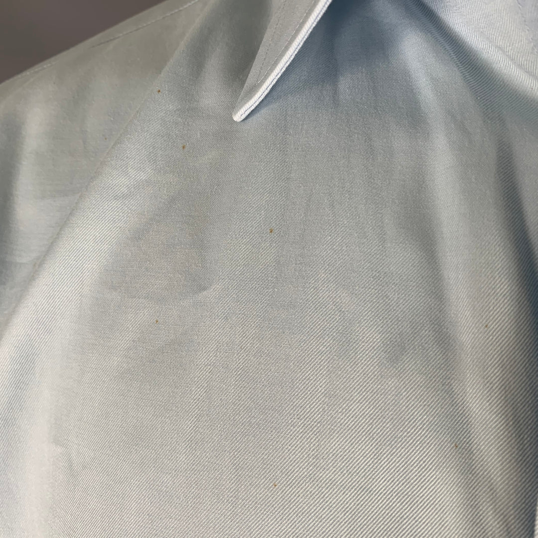 ARMANI COLLEZIONI Size S Light Blue Cotton Long Sleeve Shirt