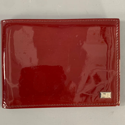 DG by DOLCE  GABBANA Burgundy Shimmer Paper Wallet