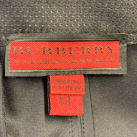 BURBERRY Size M Black Polyester Straight Zip Pockets Casual Pants